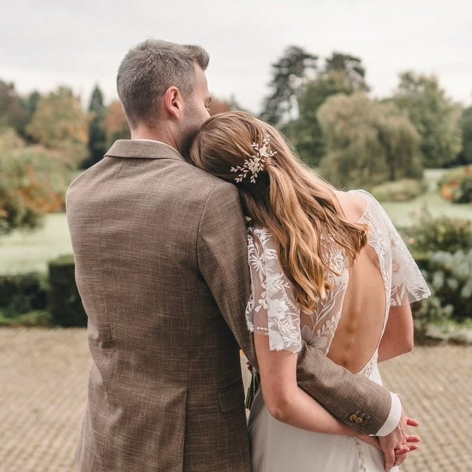 Grand Peigne à cheveux pour mariée ROMA