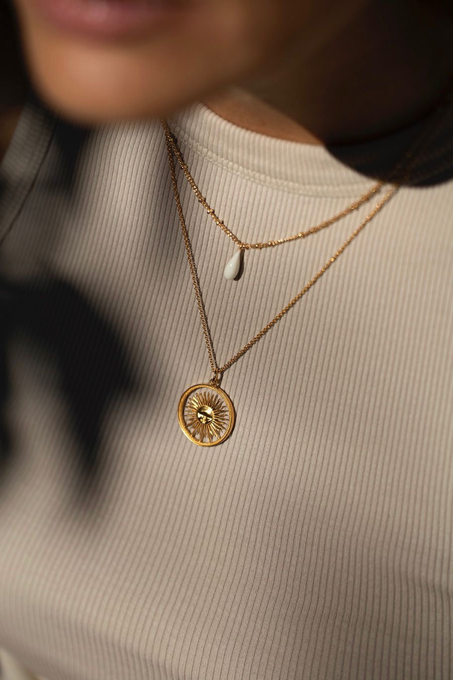 Inner Sun Medallion Necklace