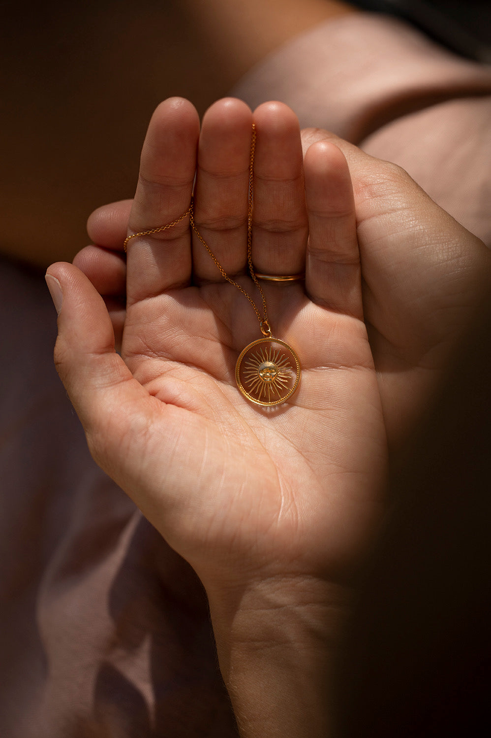 Inner Sun Medallion Necklace
