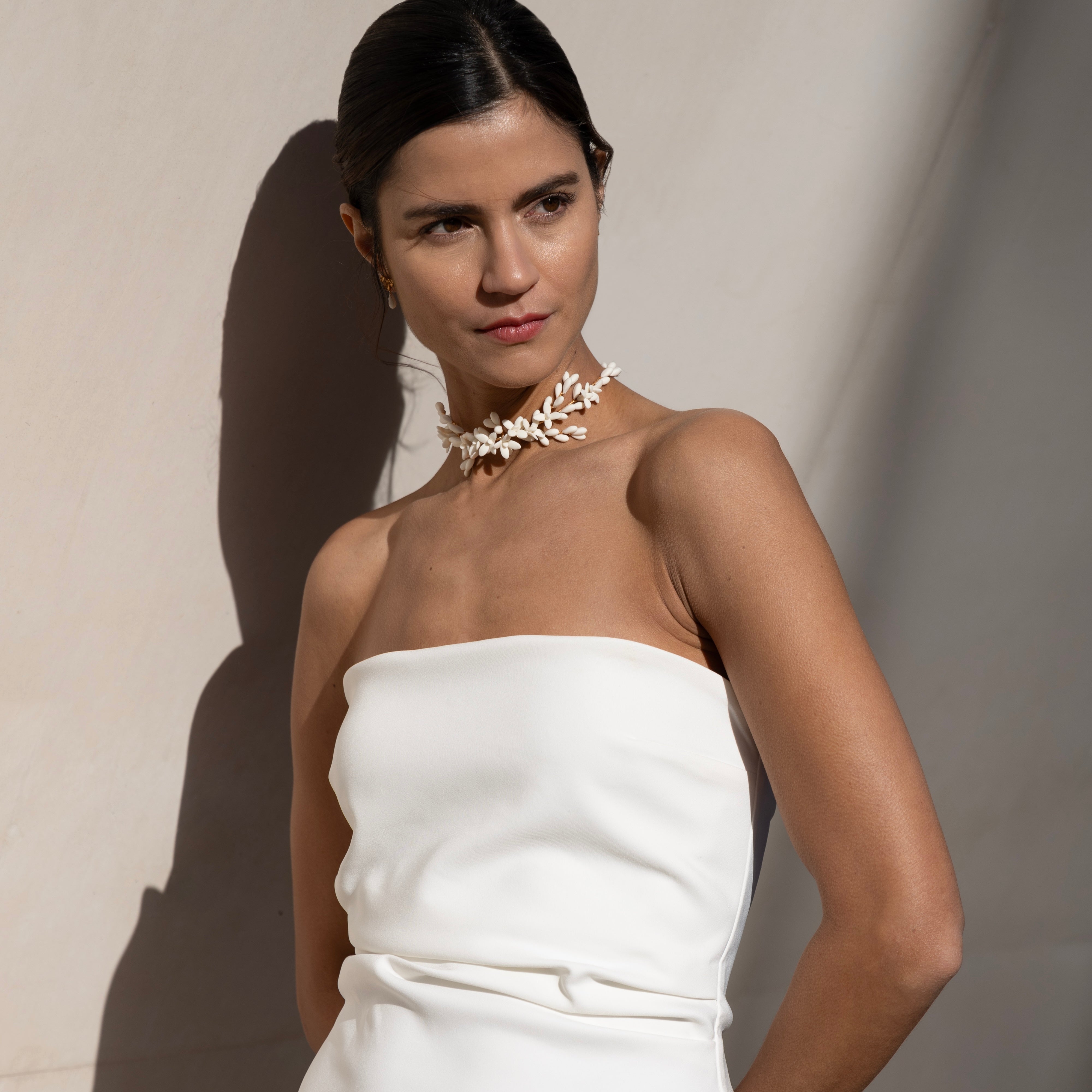 Collana a girocollo maxi Fleurs d'Oranger