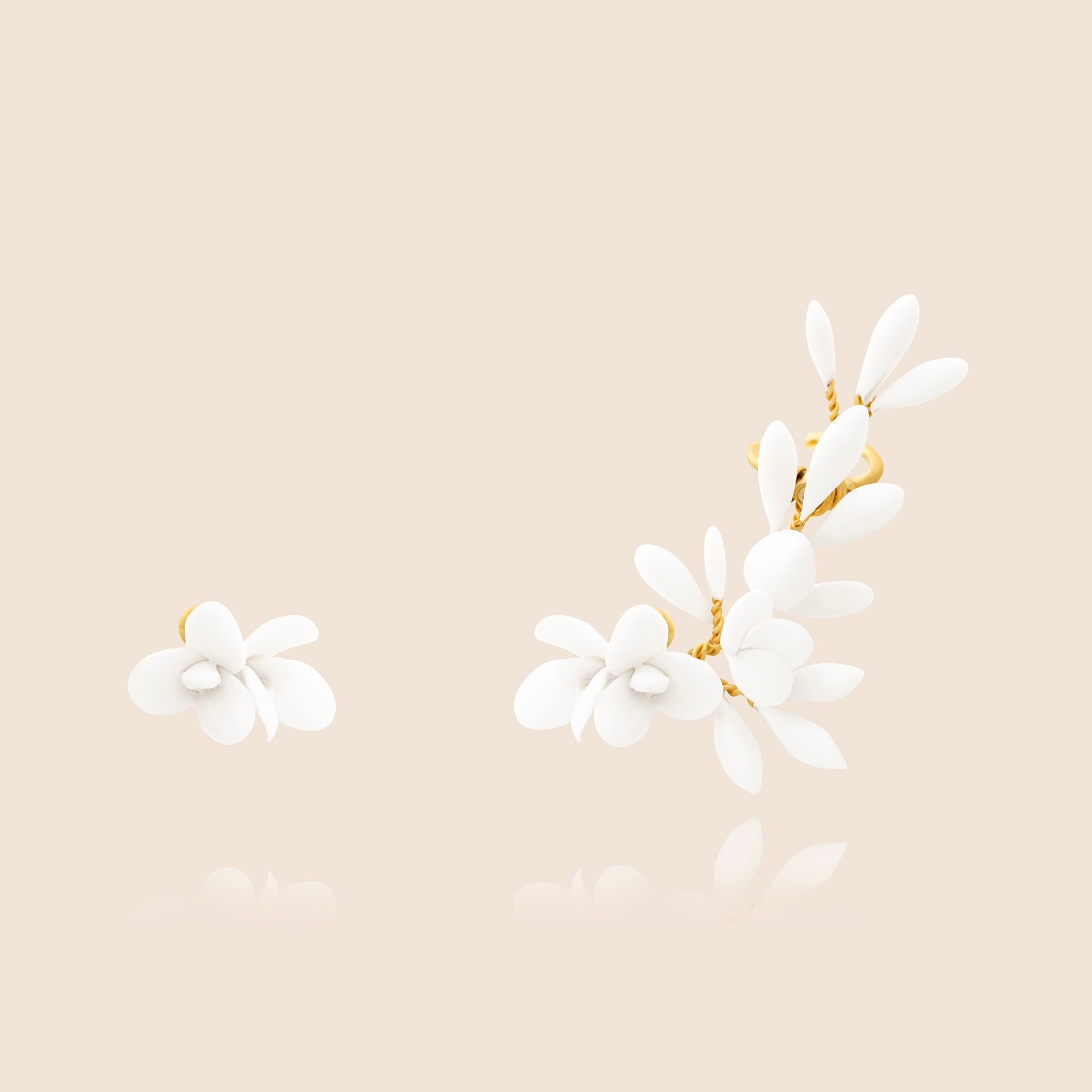 Boucles d'oreilles Swan