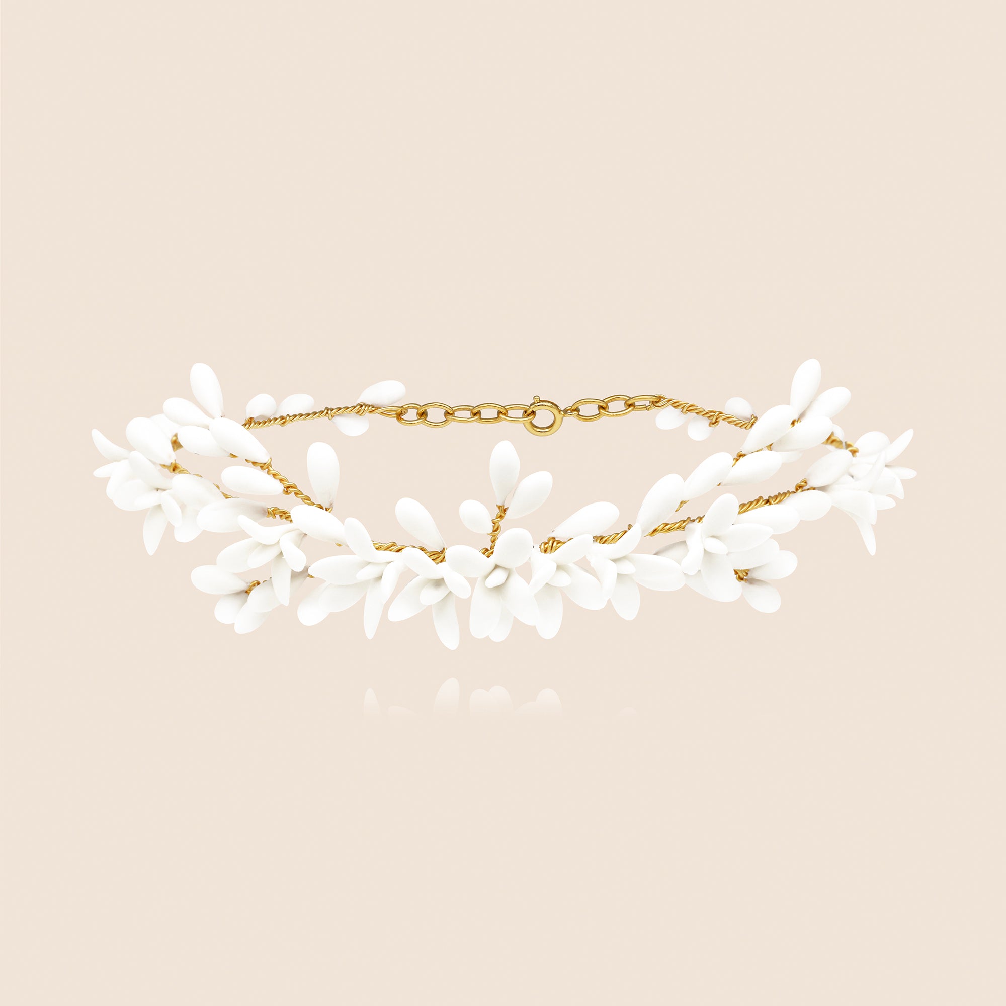 Collana a girocollo maxi Fleurs d'Oranger