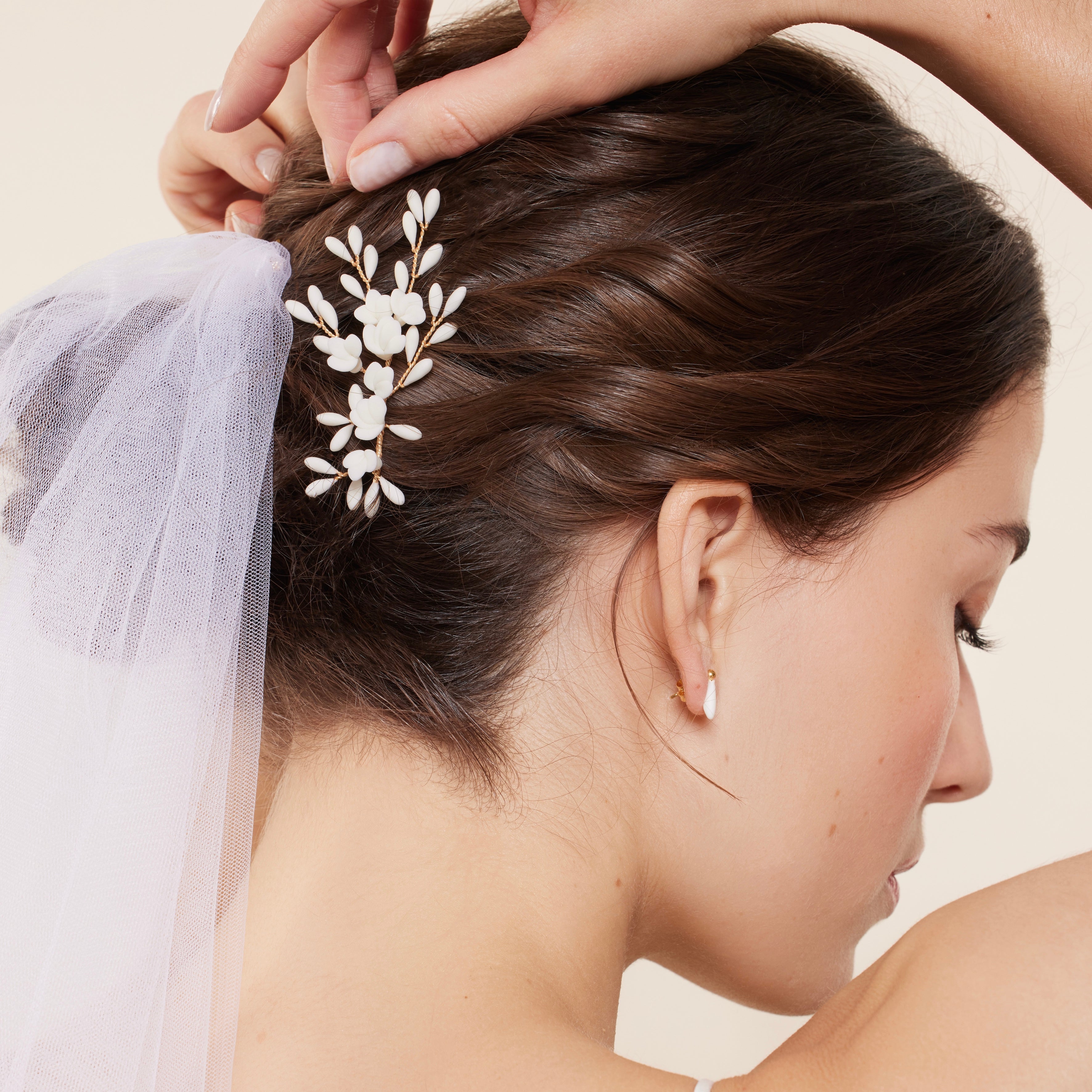 Demi Peigne à cheveux pour mariée ROMA