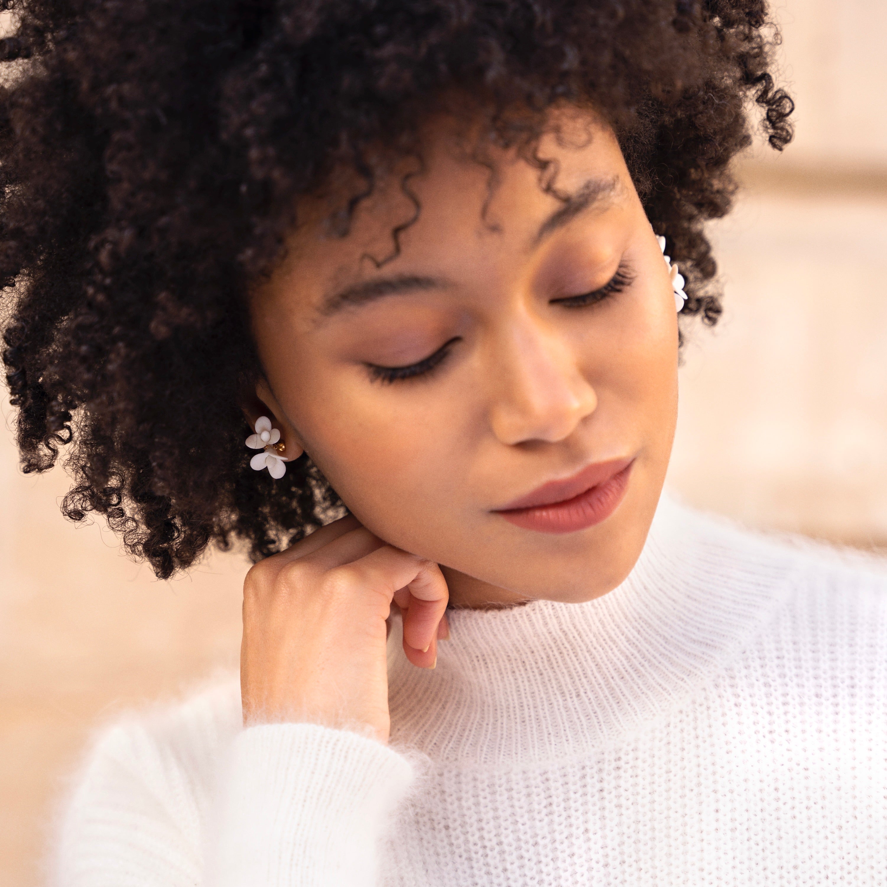Boucles d'oreilles Swan