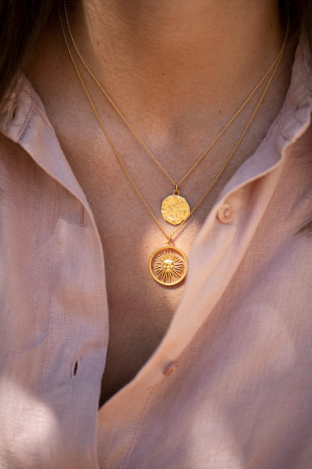 Inner Sun Medallion Necklace