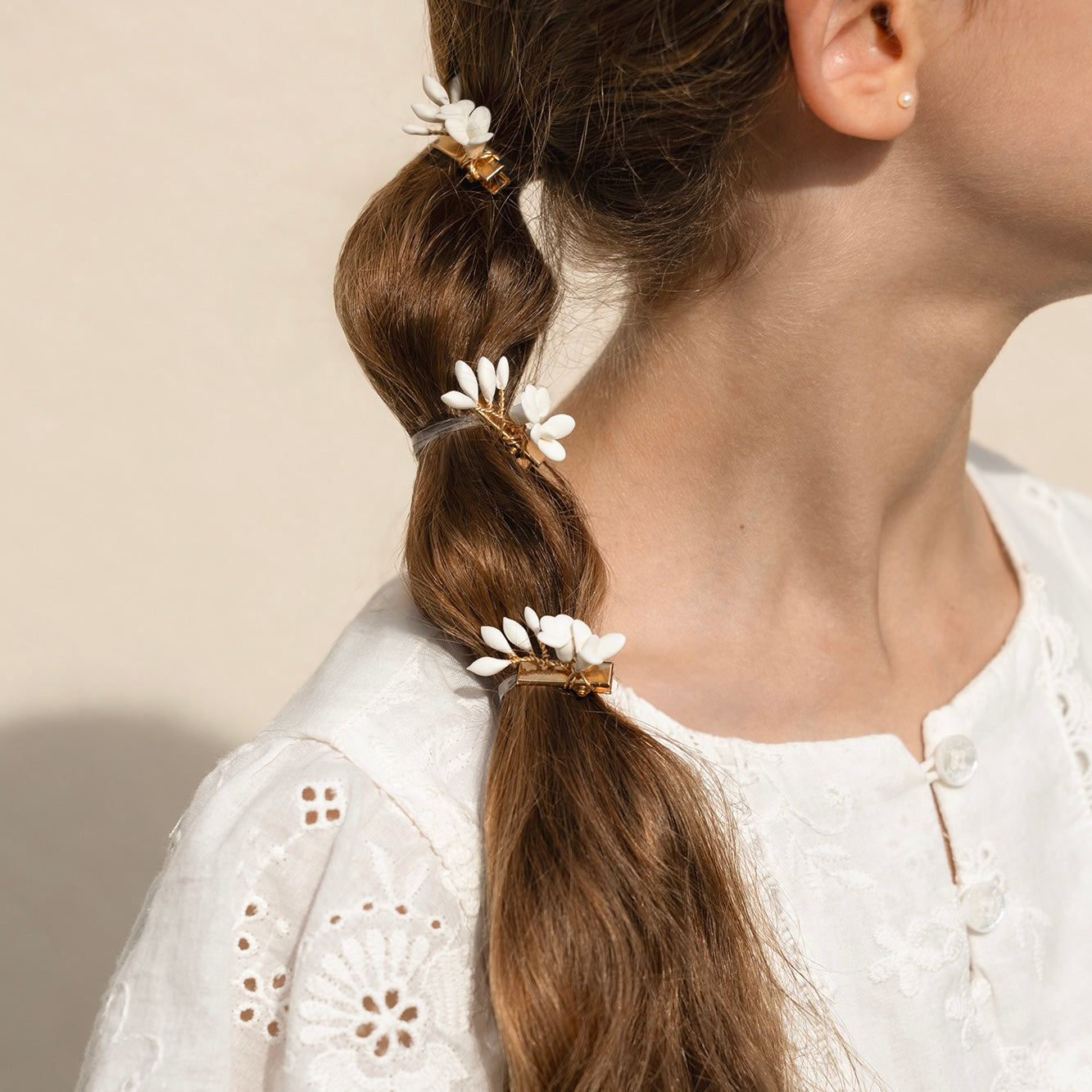 3 Minis Barrettes Enfant Swan